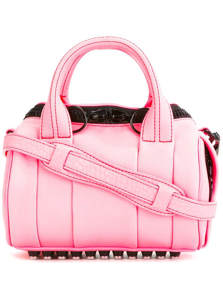 Alexander Wang - Compact Shoulder Bag - Women - Calf Leather - One Size, Women's, Pink/purple, Calf Leather