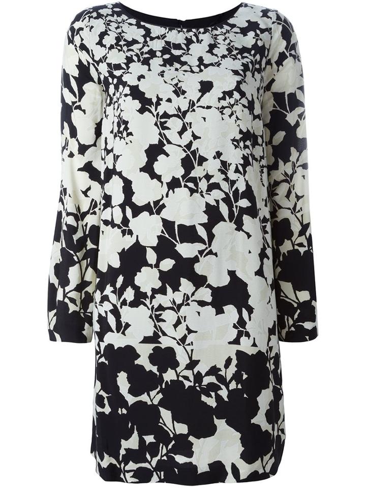 Twin-set Floral Print Long-sleeve Dress