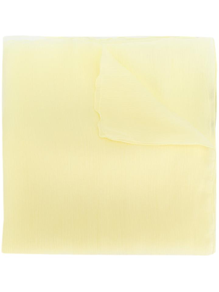 Blumarine Sheer Scarf - Yellow & Orange