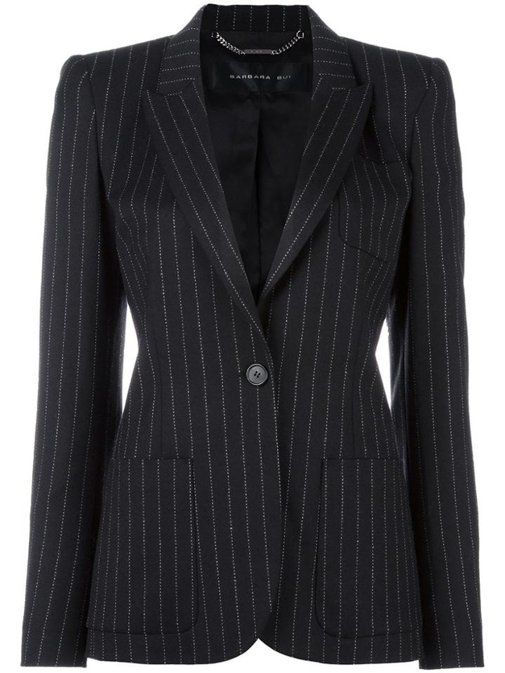 Barbara Bui Striped Blazer - Black