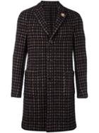 Lardini Patch Pocket Coat, Men's, Size: 54, Black, Acrylic/nylon/polyester/alpaca