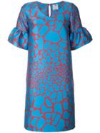 Ultràchic Giraffe Print Dress - Blue
