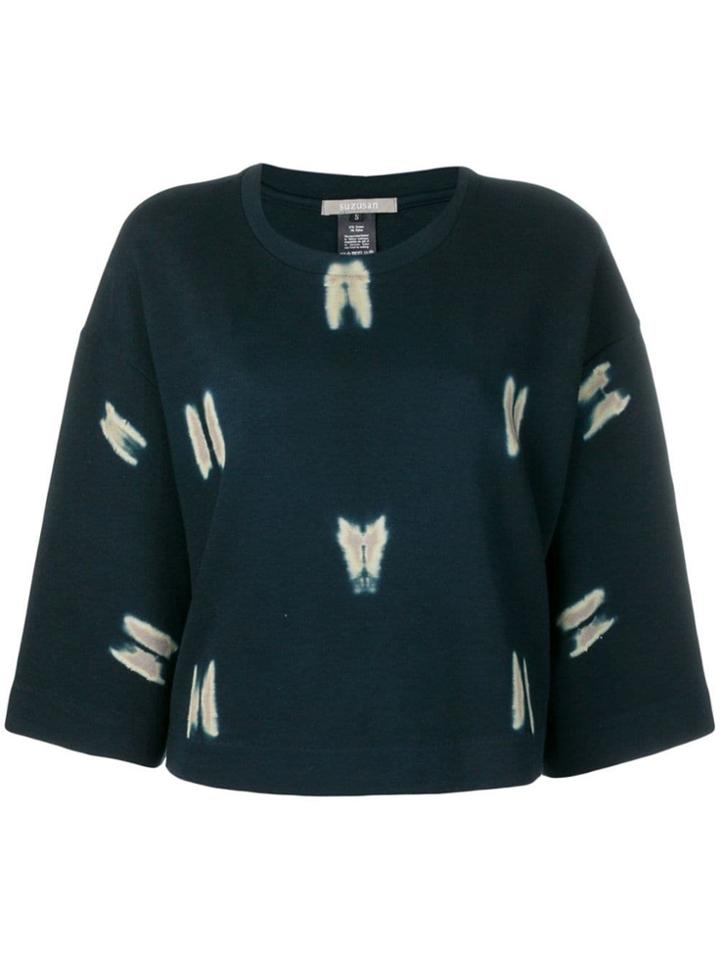 Suzusan Kimono Knitted Top - Blue