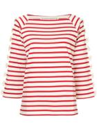 Tu Es Mon Trésor Ribbon-embellished Jumper - White