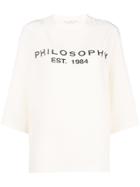 Philosophy Di Lorenzo Serafini Logo Print T-shirt - Nude & Neutrals