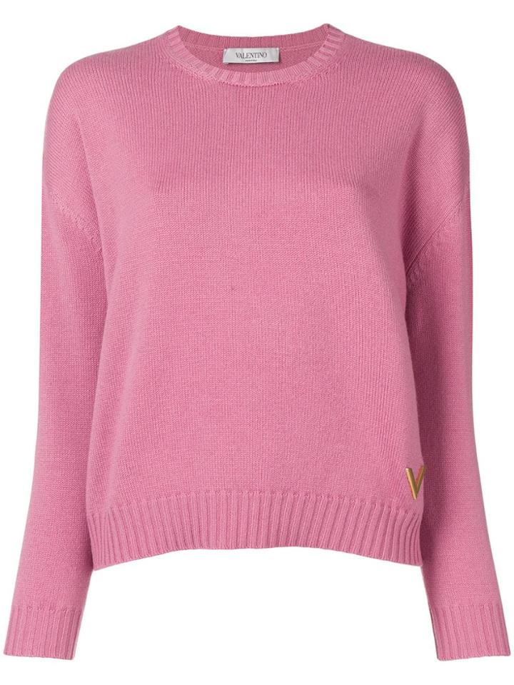 Valentino Cashmere Knitted Sweater - Pink