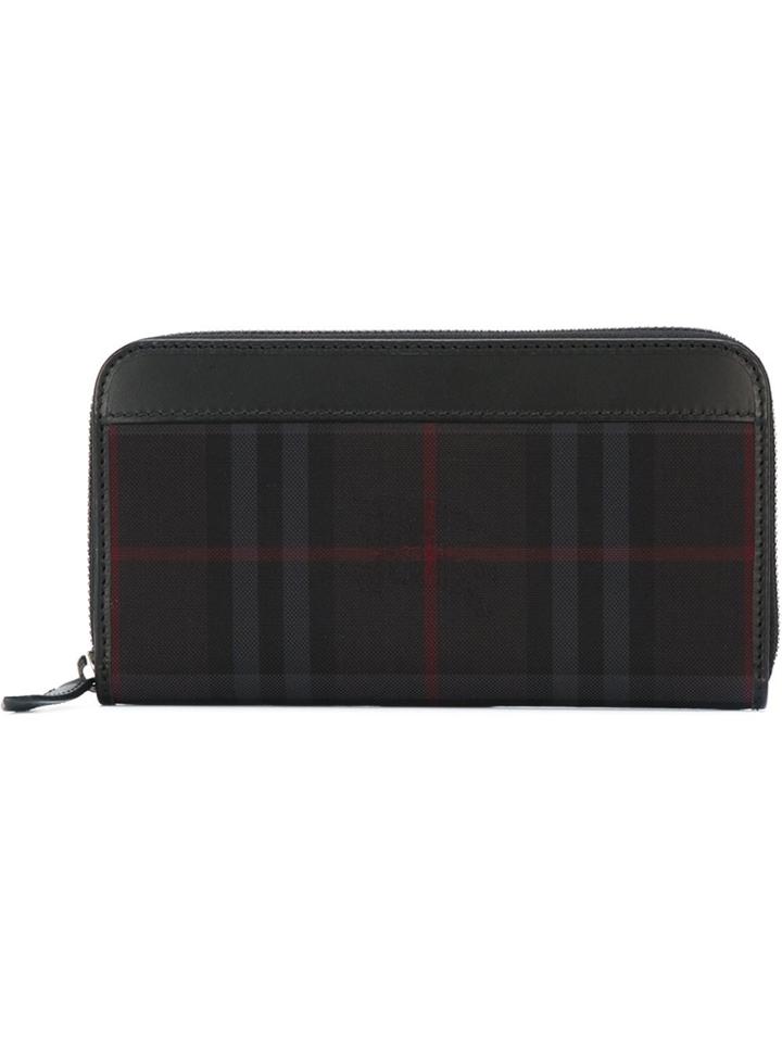 Burberry 'nova' Check Zip Wallet - Black