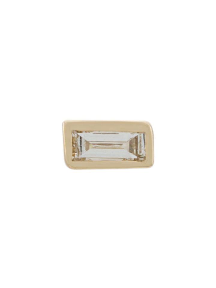 Sydney Evan Rectangle Stud Earring - Gold