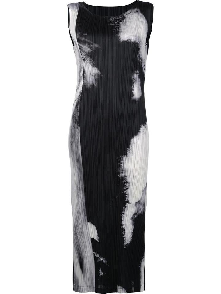 Pleats Please By Issey Miyake 'tenmoku' Dress, Women's, Size: 4, Black, Polyester
