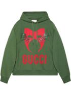 Gucci Gucci Manifesto Oversize Sweatshirt - Green