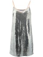 Marco De Vincenzo - Sequined Top - Women - Polyester - 44, Grey, Polyester