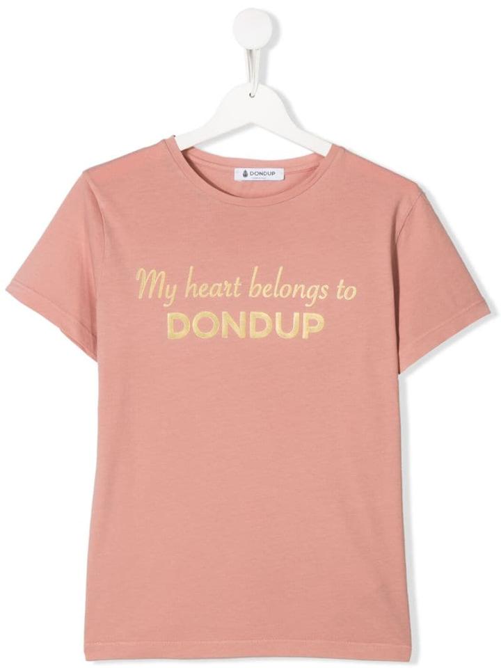 Dondup Kids My Heart Belongs To T-shirt - Neutrals