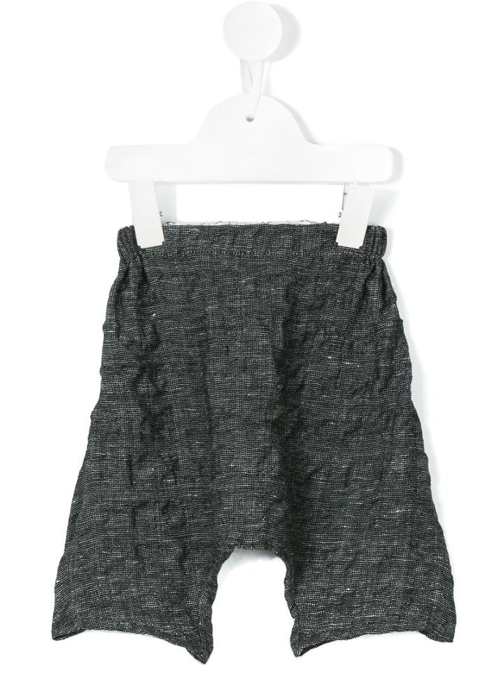 Tree House - Ruched Shorts - Kids - Linen/flax/polyamide/polyester/viscose - 24 Mth, Black