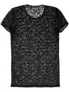 Versace Collection Sheer Lace T-shirt - Black