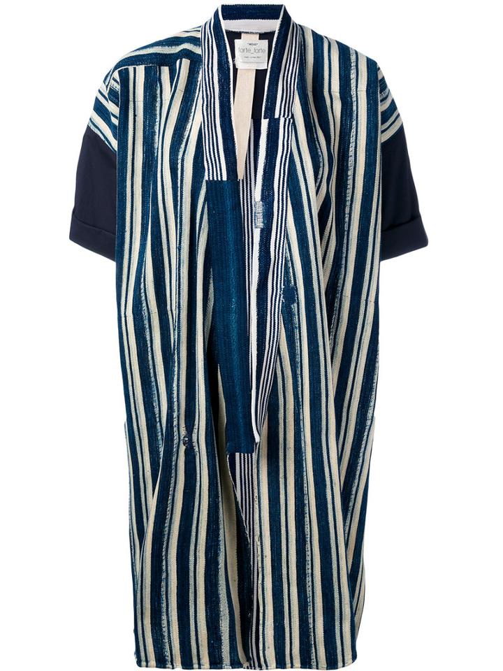 Forte Forte - Long Stripe Jacket - Women - Cotton - 0, Blue, Cotton