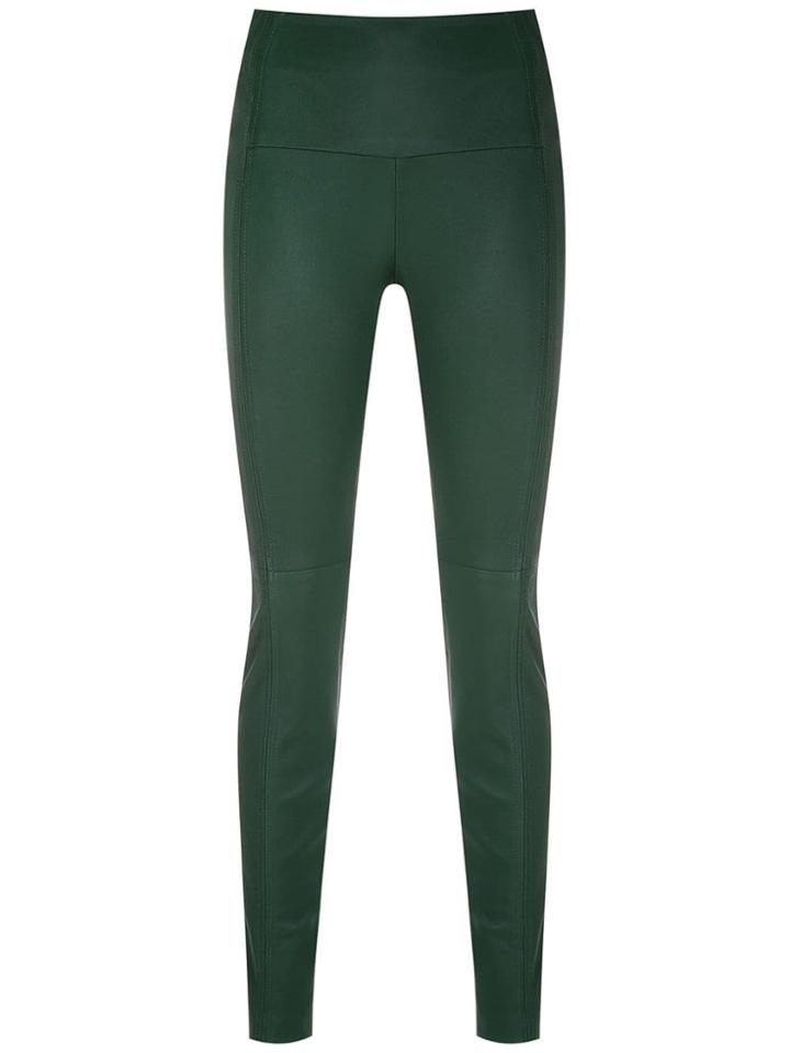 Clé Leather Leggings - Green