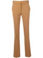 Stella Mccartney - Slim Fit Trousers - Women - Wool - 38, Brown, Wool