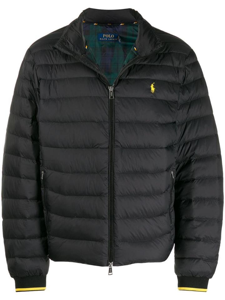 Polo Ralph Lauren Embroidered Logo Padded Jacket - Black