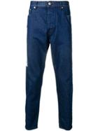 Just Cavalli Patterned Detail Jeans - Blue