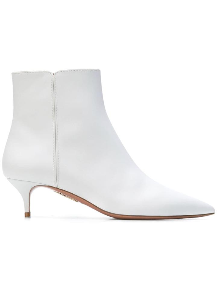 Aquazzura Quant 45 Booties - White