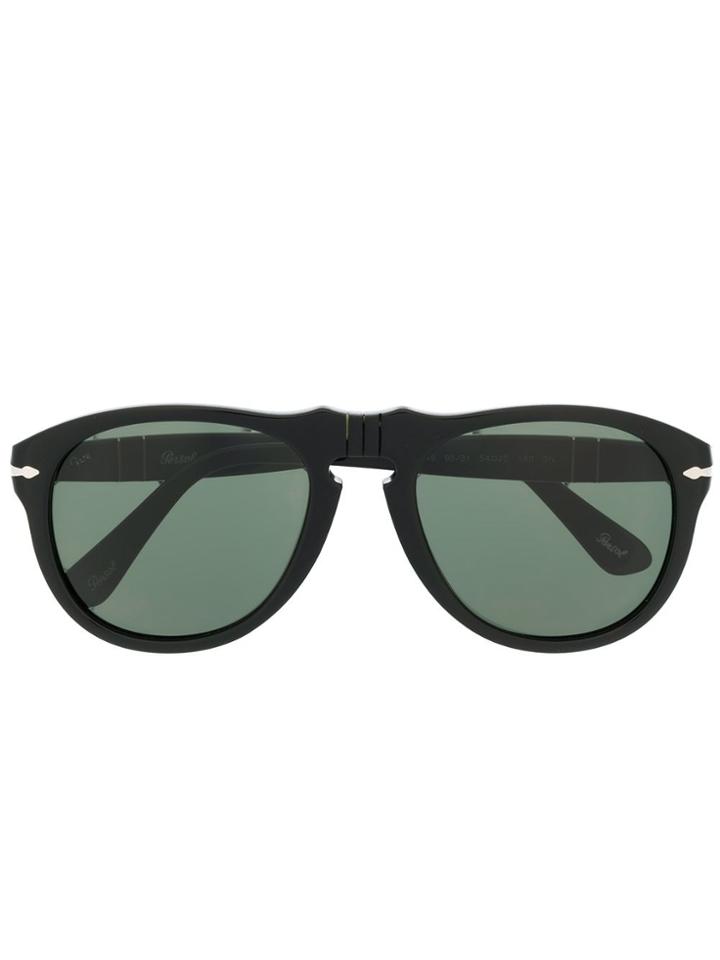 Persol Round Framed Sunglasses - Black