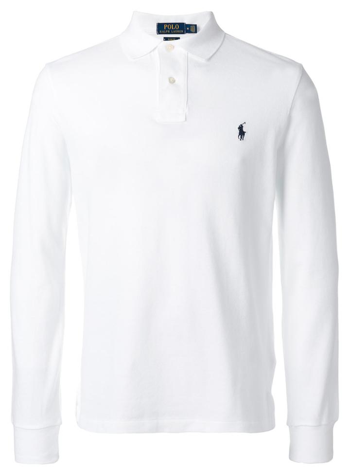Polo Ralph Lauren Contrast Logo Polo Shirt - White