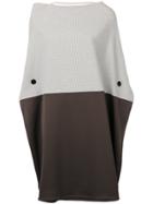 Mm6 Maison Margiela Checkered Buttoned Up Dress - Nude & Neutrals