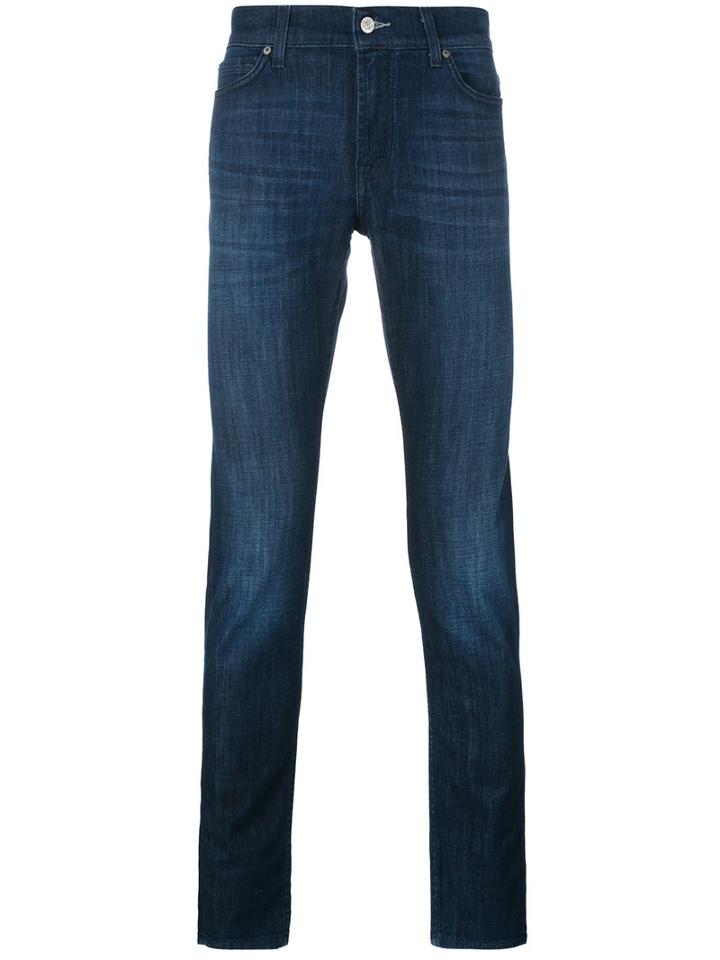 7 For All Mankind Ronnie Slim Fit Jeans, Men's, Size: 30, Blue, Cotton/polyester/spandex/elastane/lyocell