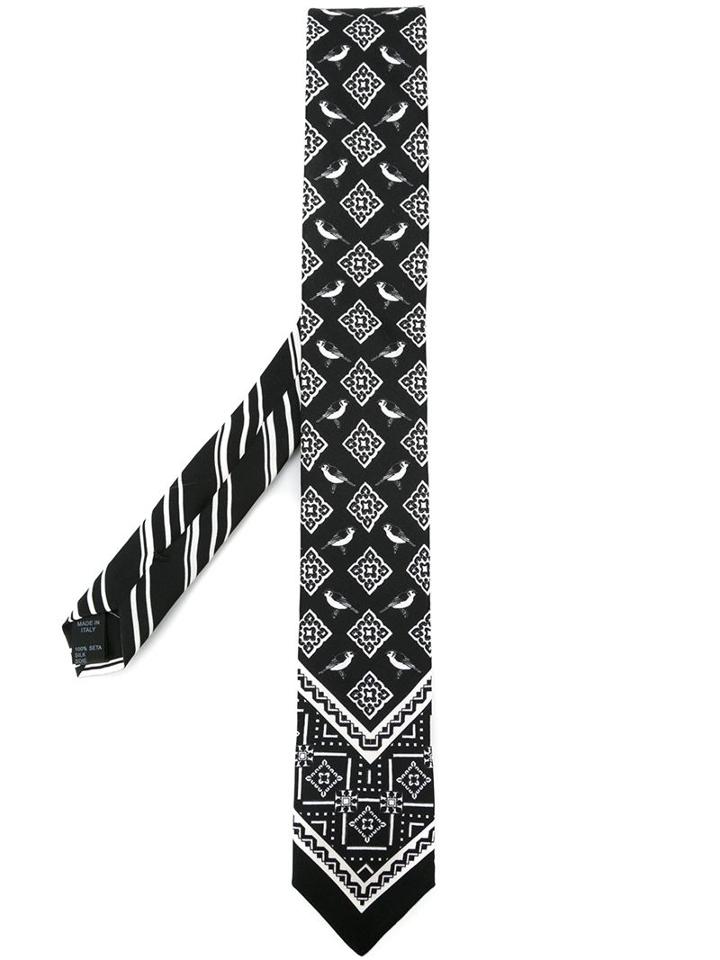 Dolce & Gabbana Majolica And Bird Print Tie