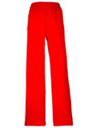Maison Margiela Fluid Straight Leg Trousers, Women's, Size: 42, Red, Polyester