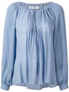 Dondup - Sannia Blouse - Women - Viscose - 40, Blue, Viscose