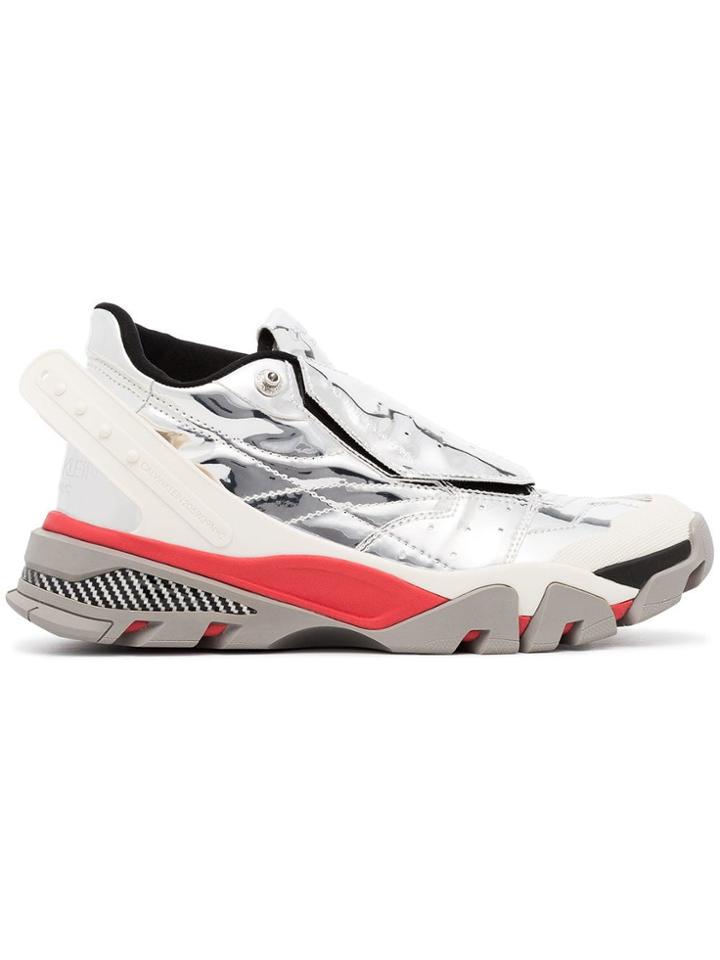 Calvin Klein 205w39nyc Candessa Leather Sneakers - Grey