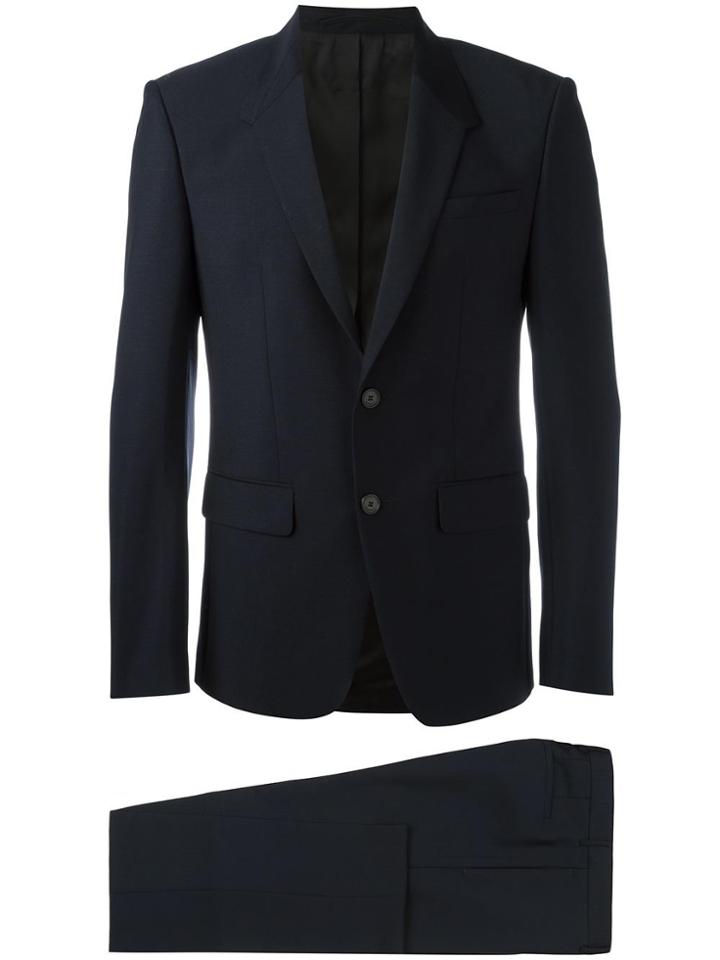 Givenchy Diamond Lapel Two Piece Suit - Blue