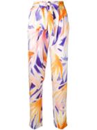 Forte Forte Printed High Waisted Trousers - Orange