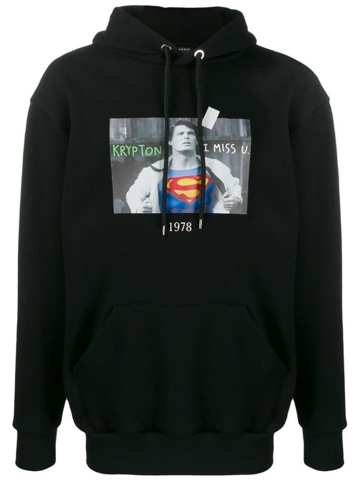 Throwback. Superman Hoodie - Black
