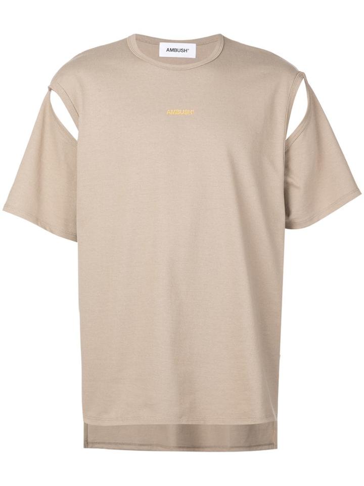 Ambush Cut-out Detail T-shirt - Neutrals