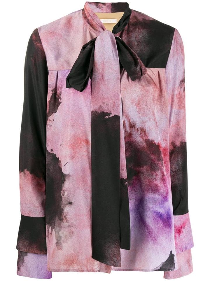 Ssheena Tie Neck Blouse - Black