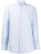 Brunello Cucinelli Plain Button Shirt - Blue