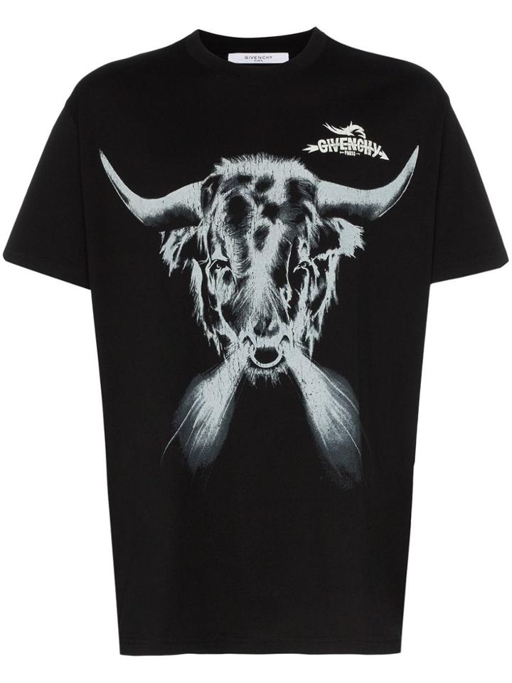 Givenchy Tribal Tarius Graphic T-shirt - Black