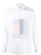 Soulland - Patchwork Panel Shirt - Men - Cotton - S, White, Cotton