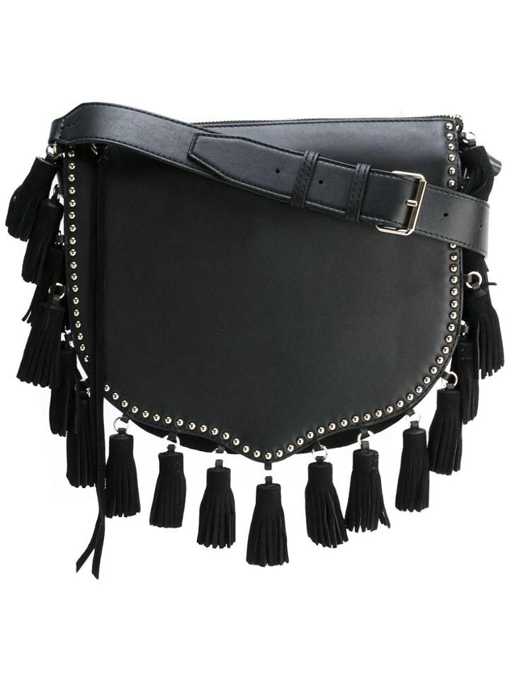 Rebecca Minkoff Tassel Detail Shoulder Bag - Black