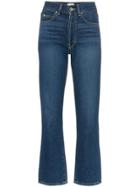 Eve Denim Jane Cropped Flared Jeans - Blue