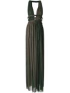 Jay Ahr V-neck Sleeveless Long Dress