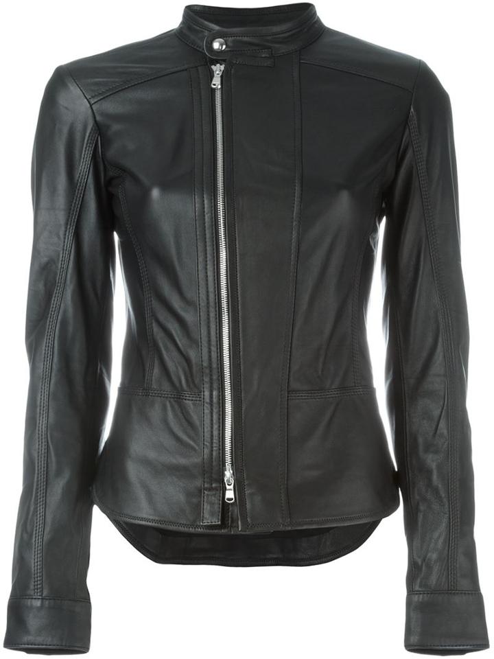 Diesel Black Gold Zipped Collar Band Jacket