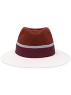 Maison Michel Contrast Fedora Hat - White