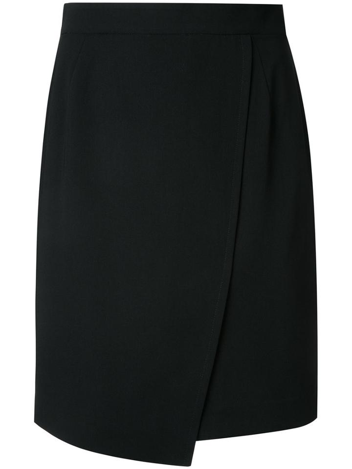 Guild Prime - Wrap Front Skirt - Women - Polyester - 36, Black, Polyester