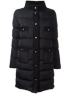 Moncler Padded Multi Pocket Coat, Women's, Size: 3, Black, Polyamide/virgin Wool/cashmere/feather Down