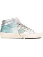 Philippe Model Metallic Effect High-top Sneakers