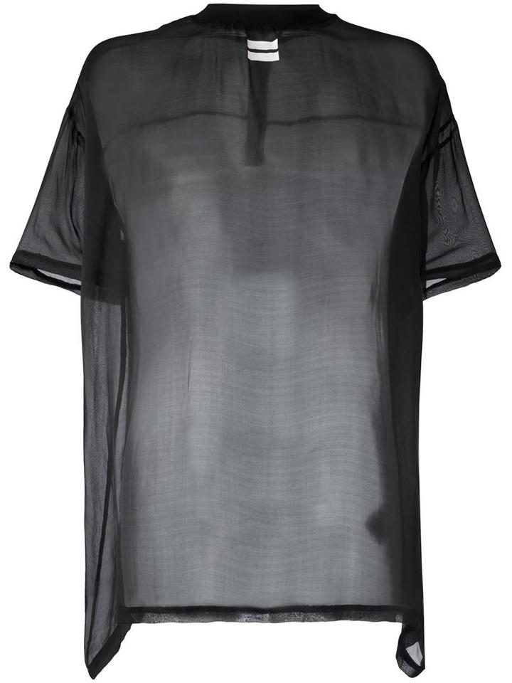 Odeur 'quad' T-shirt, Adult Unisex, Size: Medium, Black, Silk/viscose