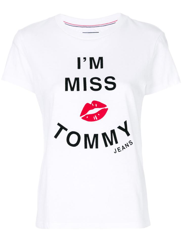 Tommy Jeans I'm Miss T-shirt - White